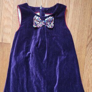 Mini Boden Girl's Velvet Dress